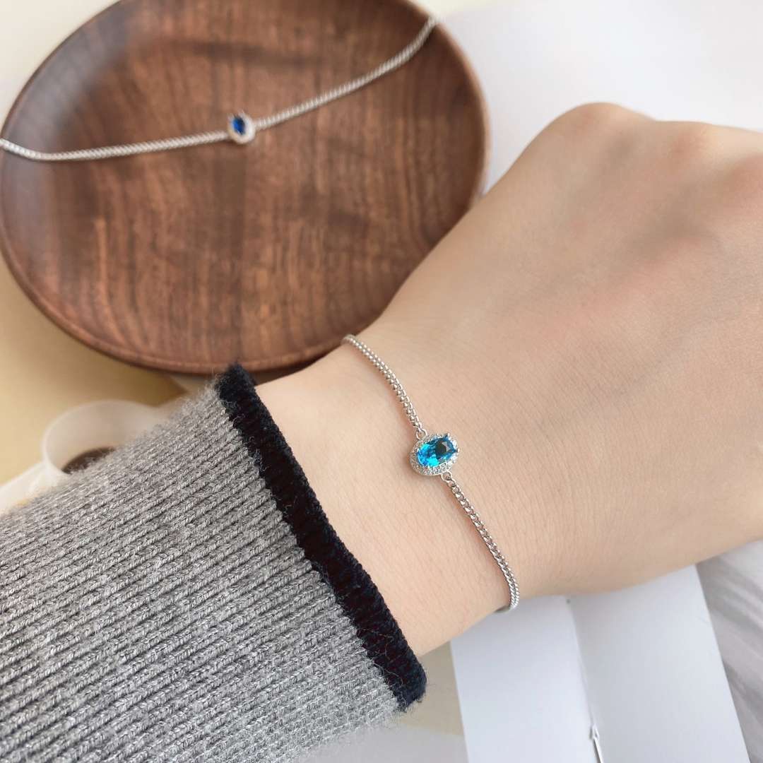 [Royal Jewelry]Exquisite Oval Shape Bracelet