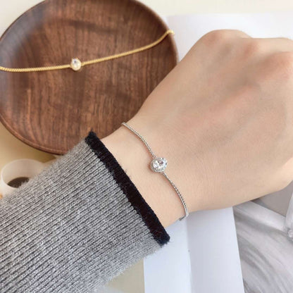 [Royal Jewelry]Exquisite Oval Shape Bracelet