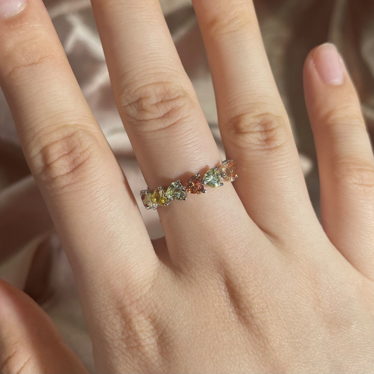 [Royal Jewelry]0.25 Carat Radiant Romance Heart Cut Lover Ring