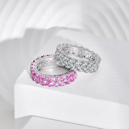 [Royal Jewelry]Sparkling Full Heart Ring