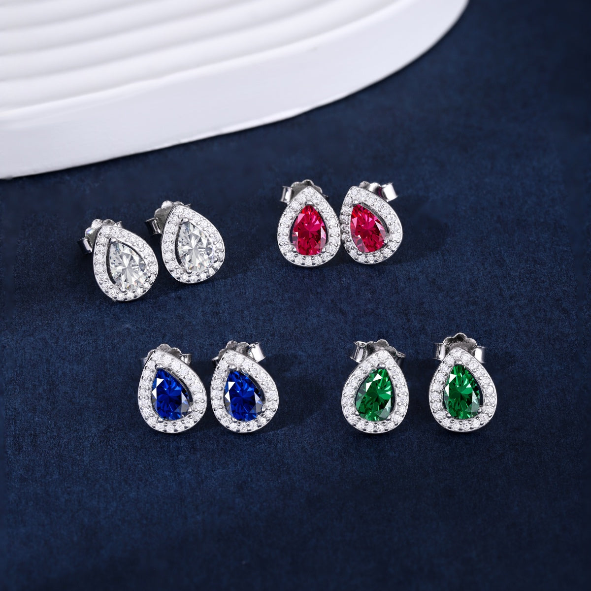 [Royal Jewelry]Luxurious Water Drop Shape Earrings