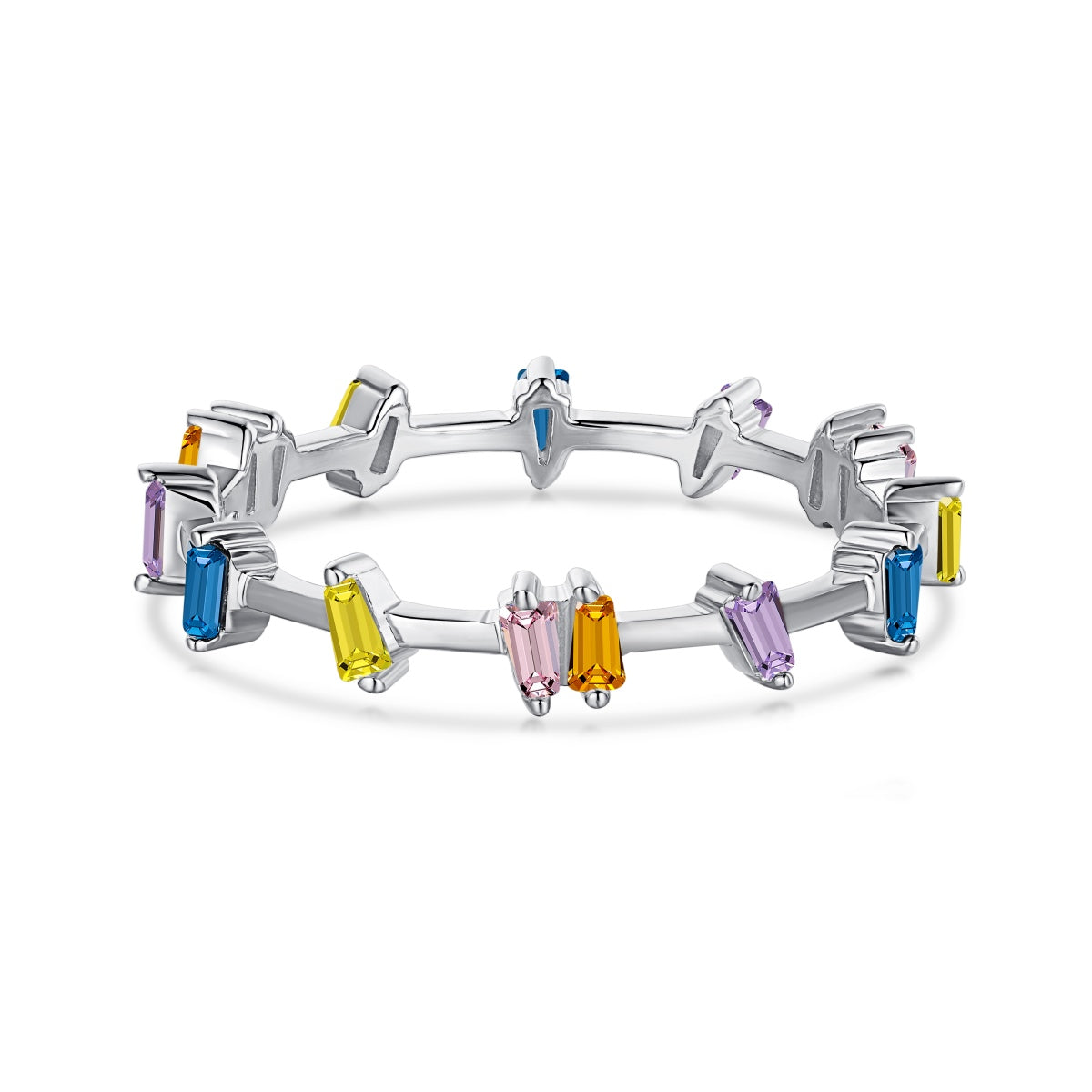 [Royal Jewelry]Unique Trapezoid Cut Daily Ring