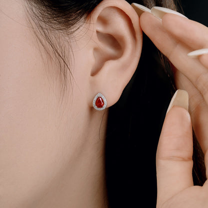 [Royal Jewelry]Luxurious Water Drop Shape Earrings