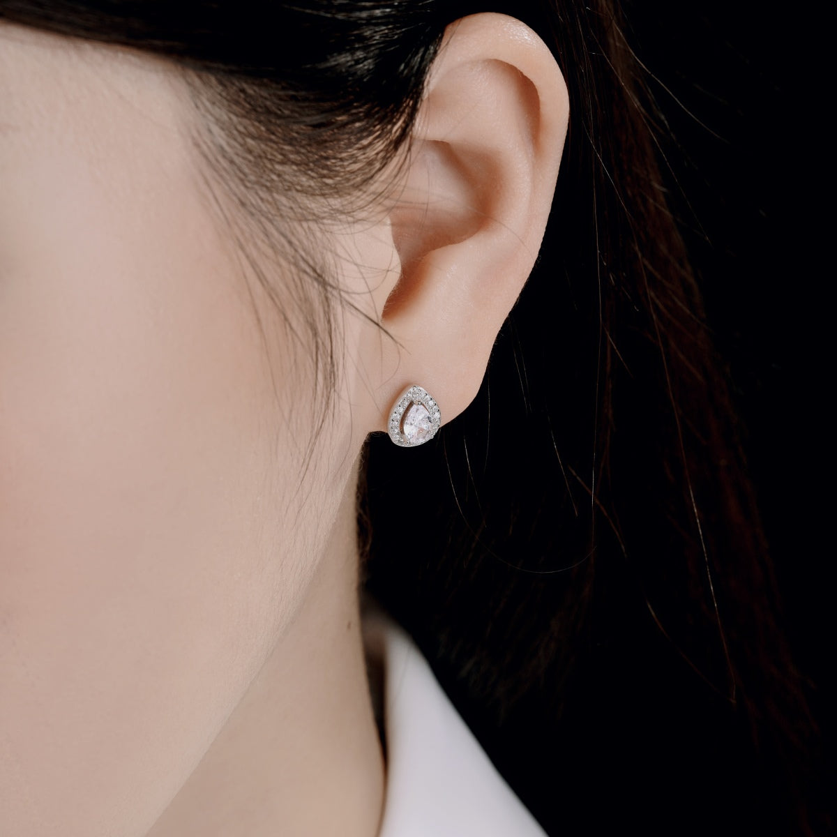 [Royal Jewelry]Luxurious Water Drop Shape Earrings