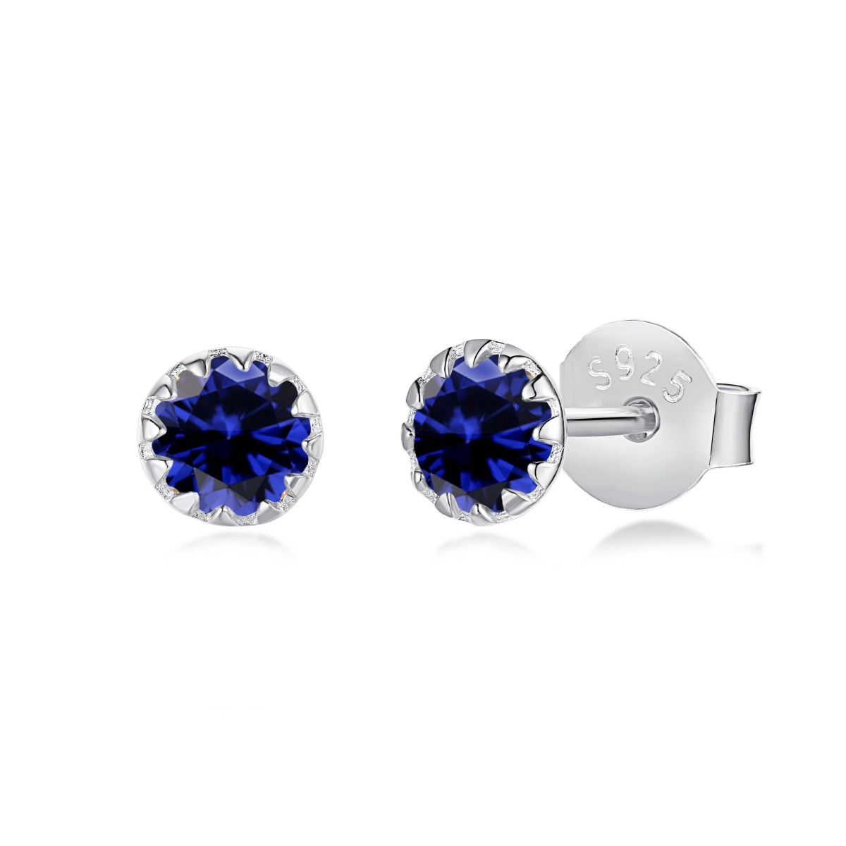 [Royal Jewelry]Sparkling Colorful Round Shape Earrings