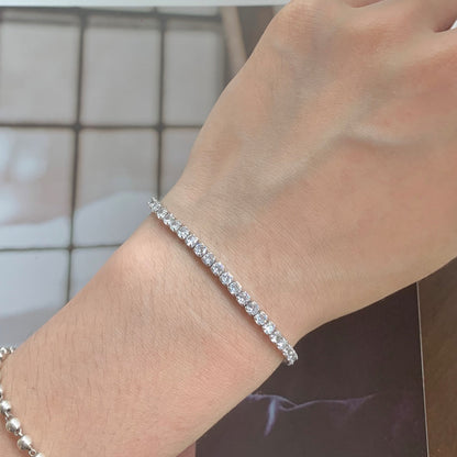 [Royal Jewelry]Sparkling Round Cut Daily Bracelet