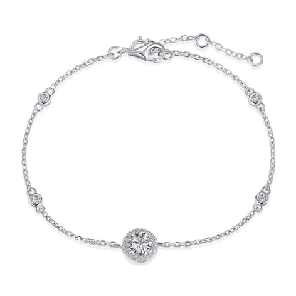 [Royal Jewelry]Dazzling Round Cut Shape Bracelet