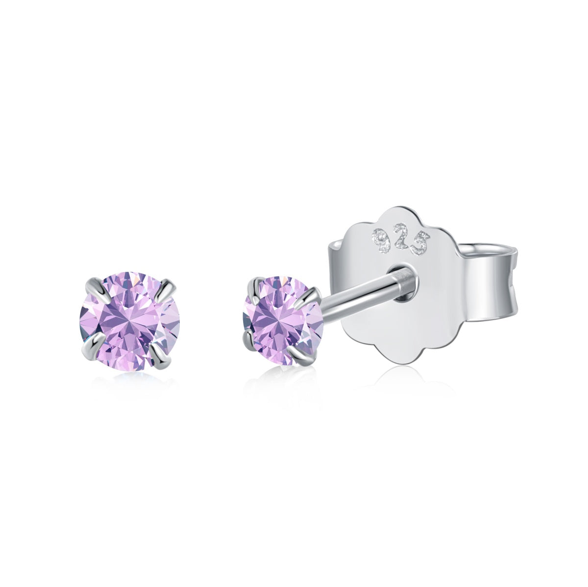 [Royal Jewelry]Delicate Solitaire Earrings