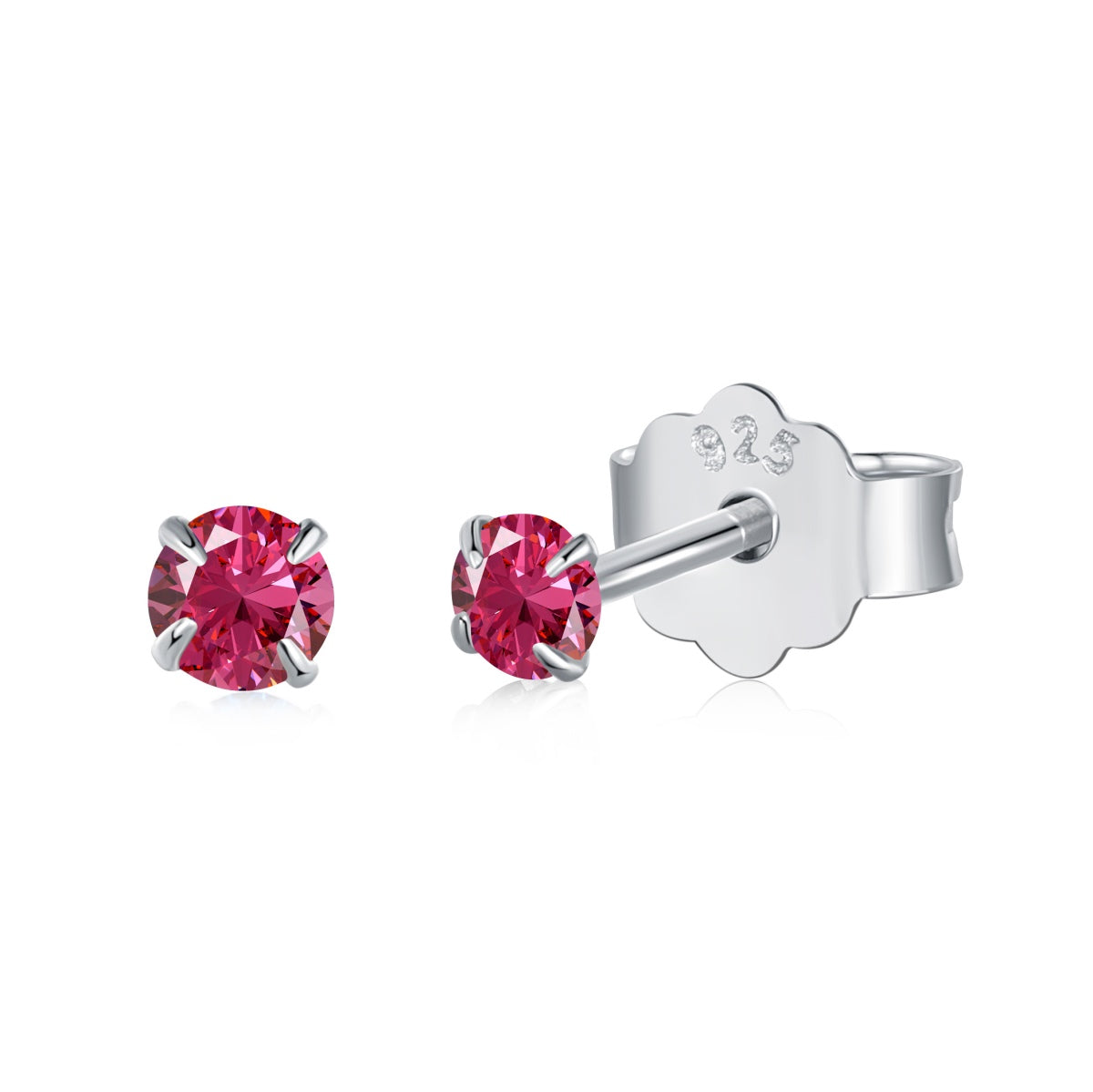 [Royal Jewelry]Delicate Solitaire Earrings
