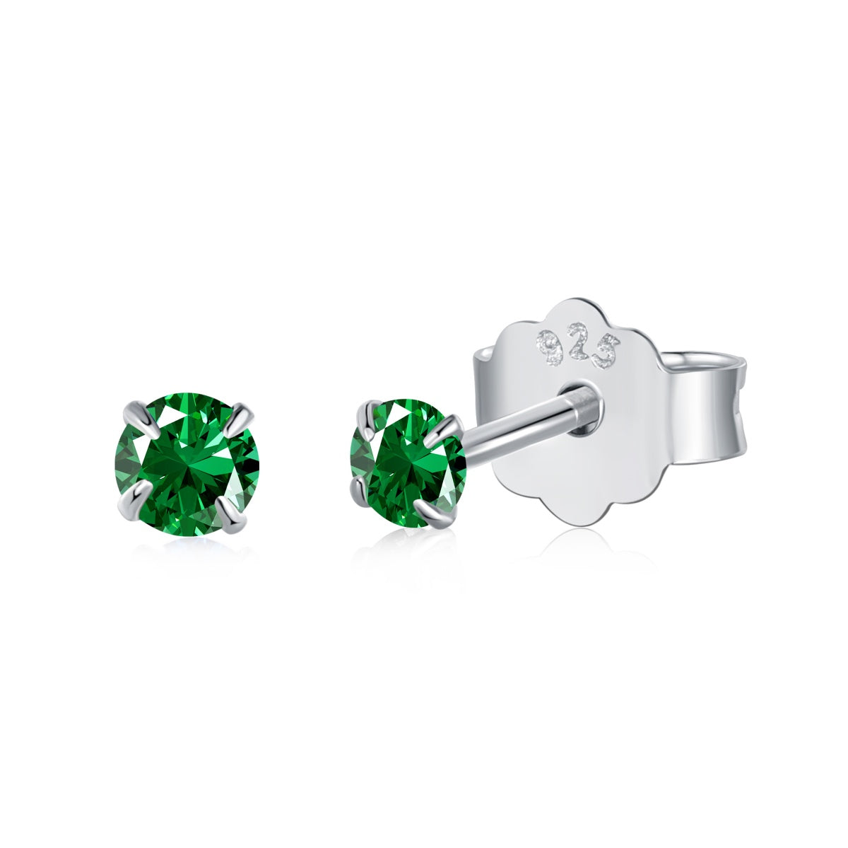 [Royal Jewelry]Delicate Solitaire Earrings