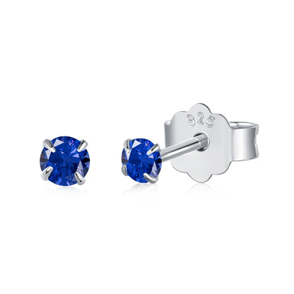 [Royal Jewelry]Delicate Solitaire Earrings