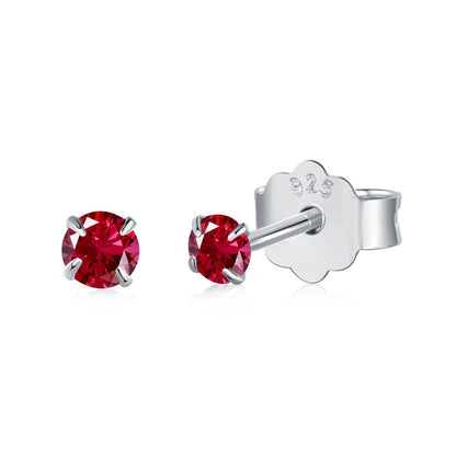 [Royal Jewelry]Delicate Solitaire Earrings