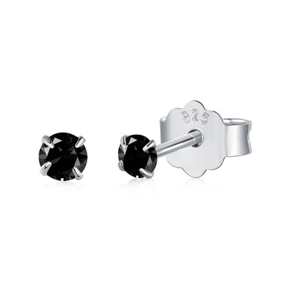 [Royal Jewelry]Delicate Solitaire Earrings