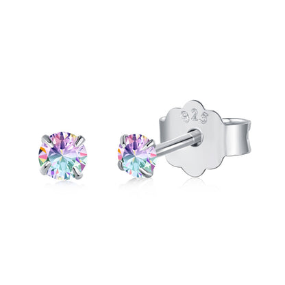 [Royal Jewelry]Delicate Solitaire Earrings