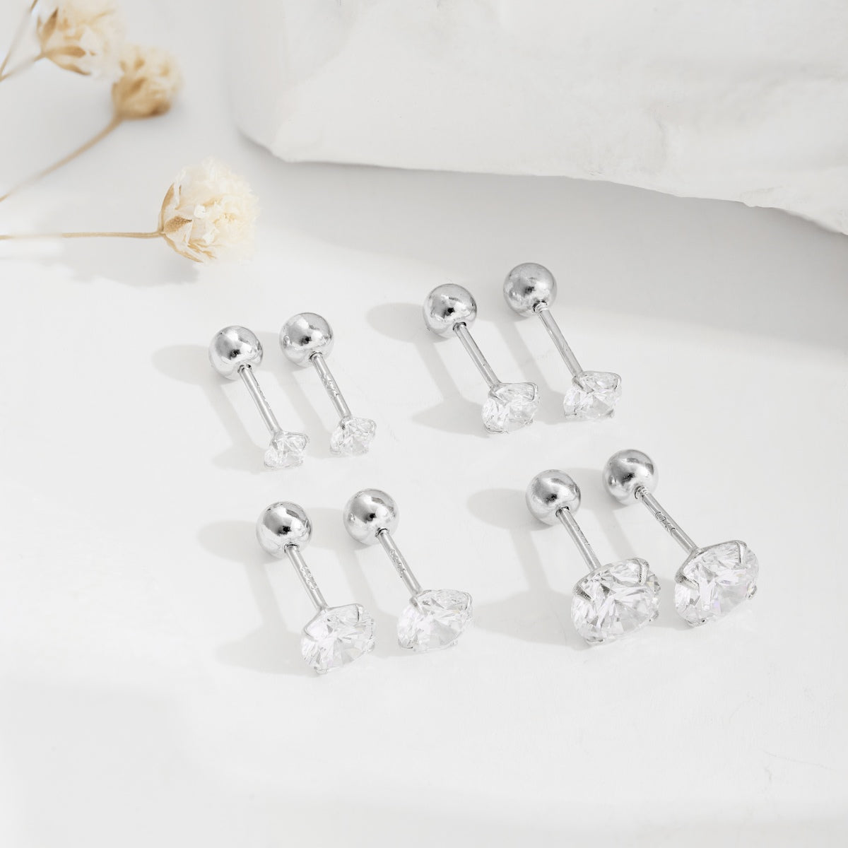 [Royal Jewelry]Unique U-Shaped Ear Bone Earrings