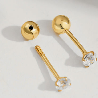 [Royal Jewelry]Unique U-Shaped Ear Bone Earrings