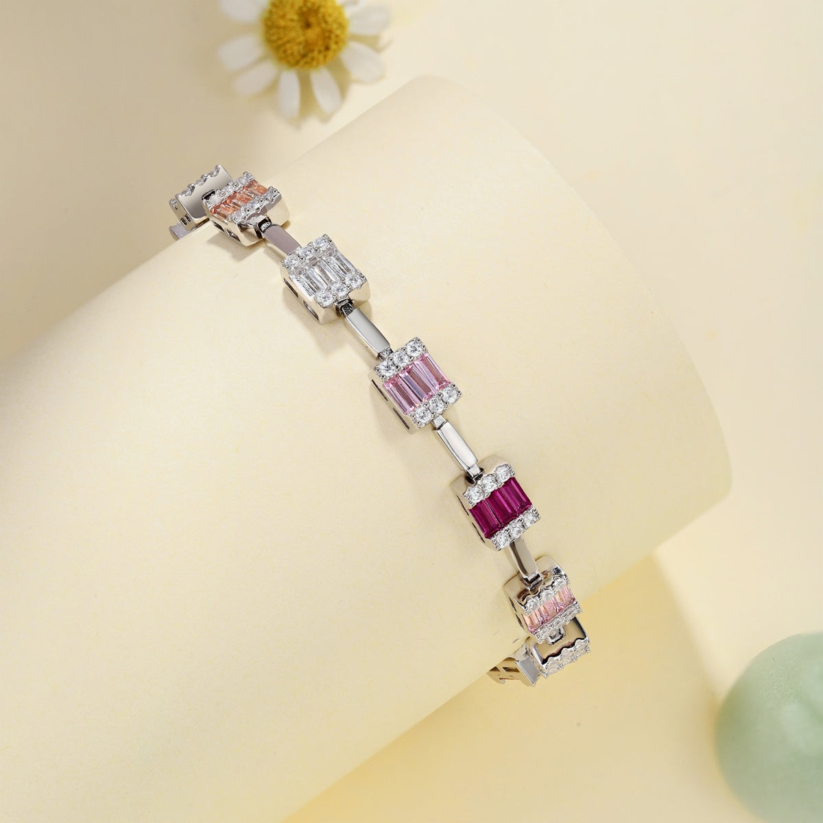 [Royal Jewelry]Dainty Charming Emerald Cut Daily Bracelet