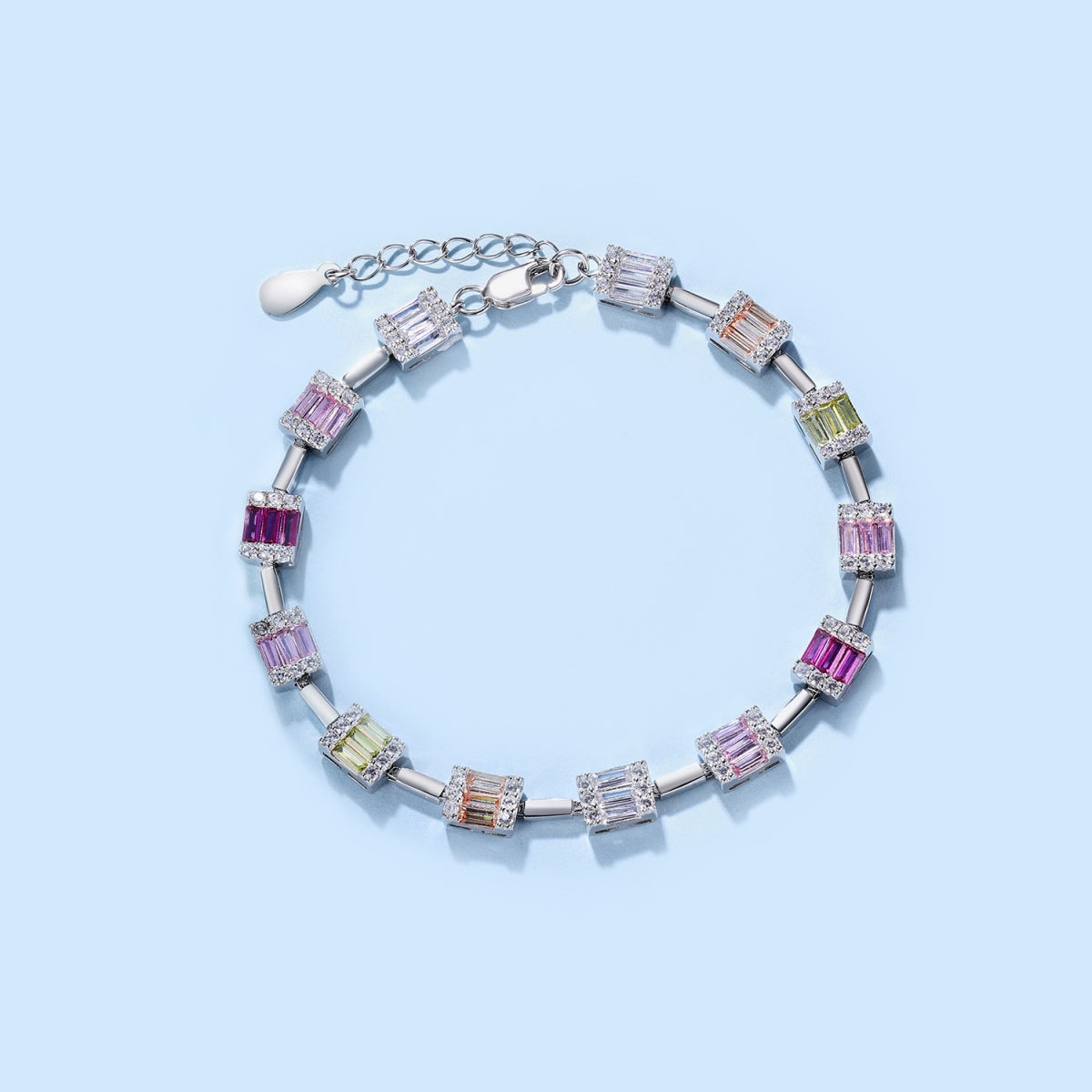 [Royal Jewelry]Dainty Charming Emerald Cut Daily Bracelet