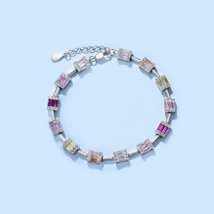 [Royal Jewelry]Dainty Charming Emerald Cut Daily Bracelet