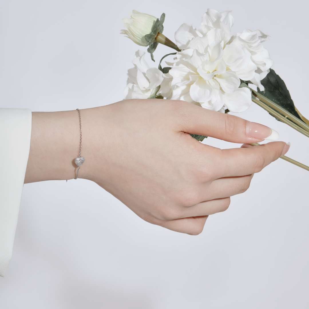 [Royal Jewelry]Heart-Shaped Gentle and Versatile Bracelet