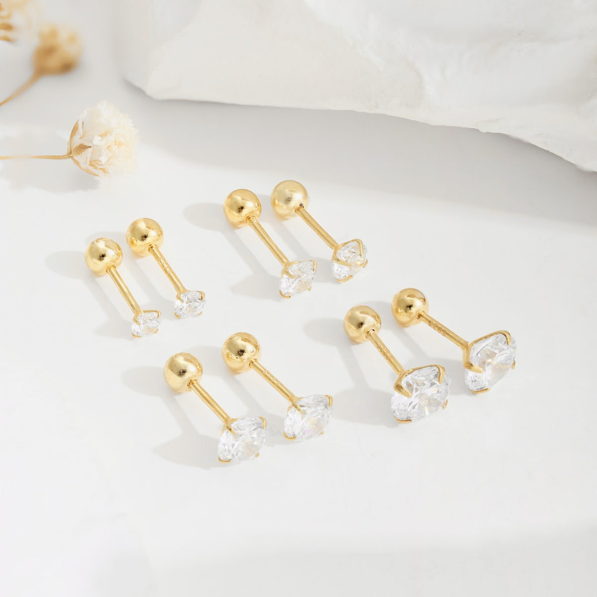 [Royal Jewelry]Unique U-Shaped Ear Bone Earrings