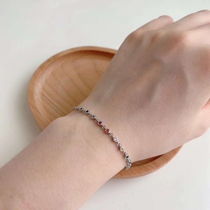 [Royal Jewelry]Colorful Bead Array Bracelet