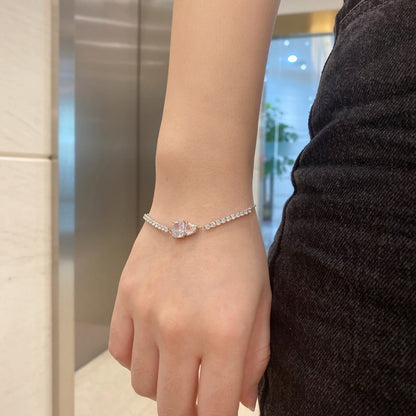 [Royal Jewelry]Dazzling Unique Multi Shape Lover Bracelet