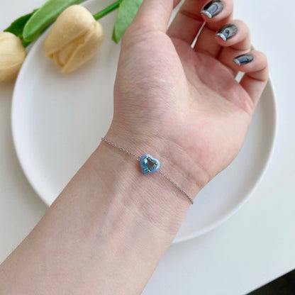 [Royal Jewelry]Sparkling Romantic Heart Shape Lover Bracelet