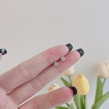 [Royal Jewelry]Sparkling Colorful Round Shape Earrings