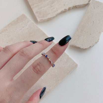 [Royal Jewelry]Unique Trapezoid Cut Daily Ring