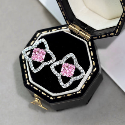 [Royal Jewelry]Elegant Star Shape Princess Cut Daily Earrings