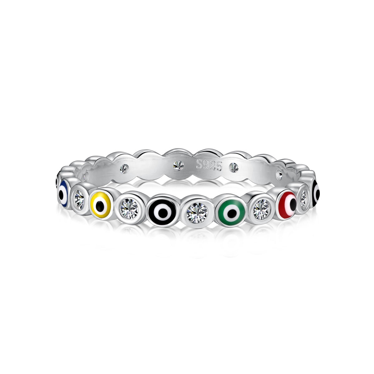 [Royal Jewelry]Sparkling Vibrant Round Shape Daily Ring