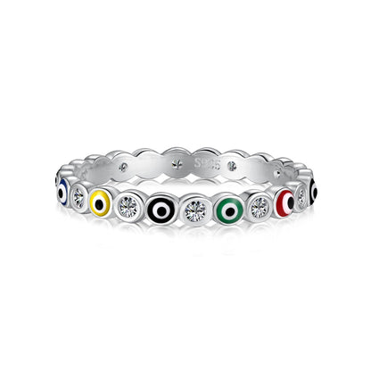 [Royal Jewelry]Sparkling Vibrant Round Shape Daily Ring