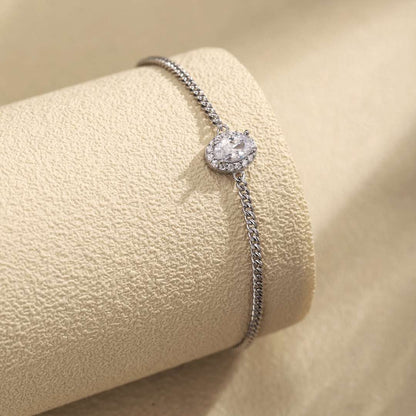 [Royal Jewelry]Exquisite Oval Shape Bracelet