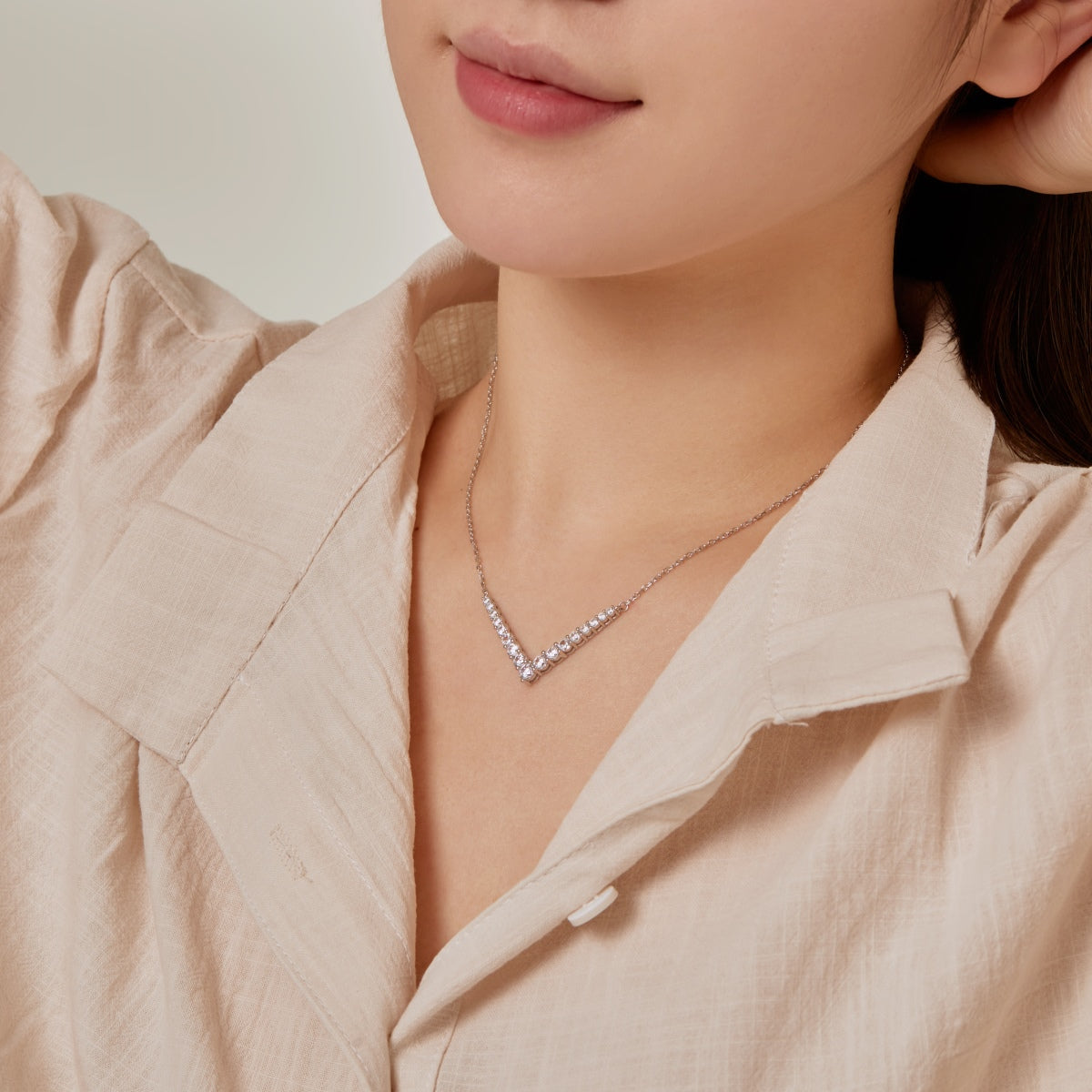 [Royal Jewelry]Ornate Round Cut Necklace