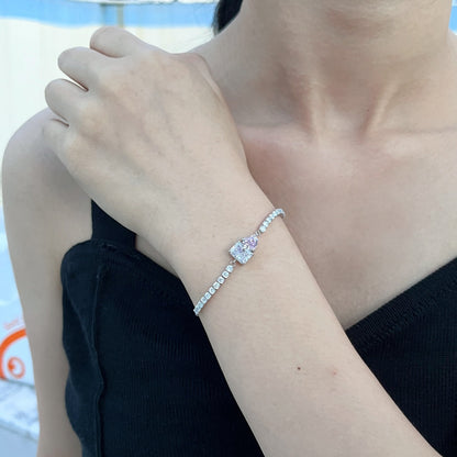 [Royal Jewelry]Dazzling Unique Multi Shape Lover Bracelet
