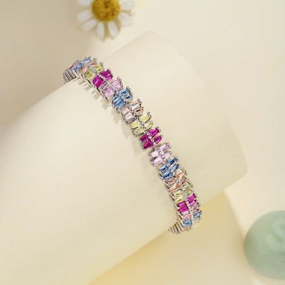 [Royal Jewelry]Sparkling Exquisite Multi Cut Party Bracelet