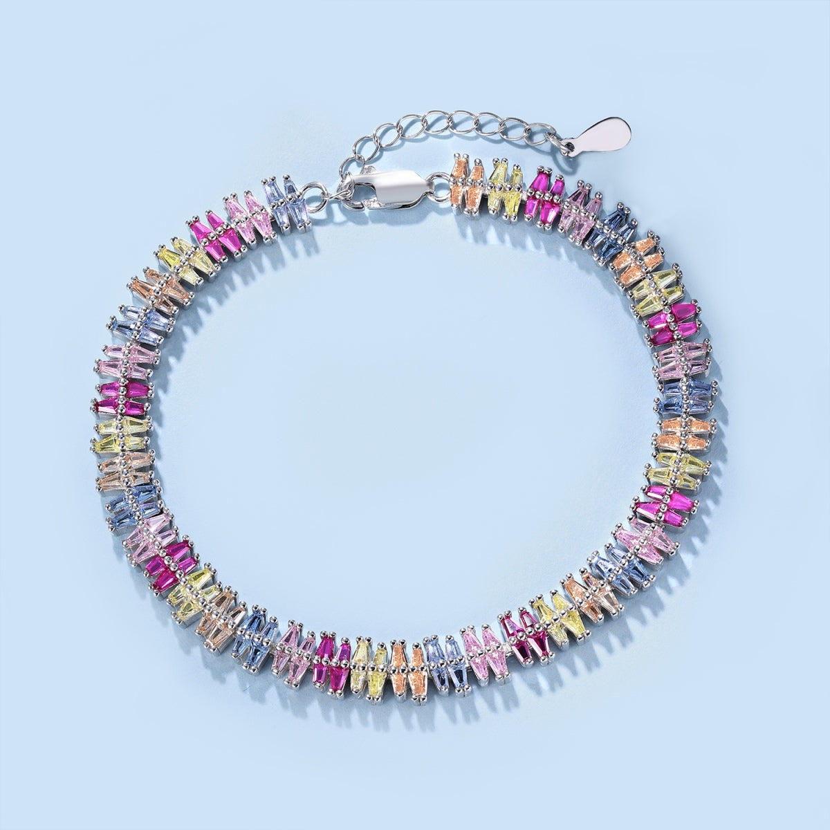 [Royal Jewelry]Sparkling Exquisite Multi Cut Party Bracelet