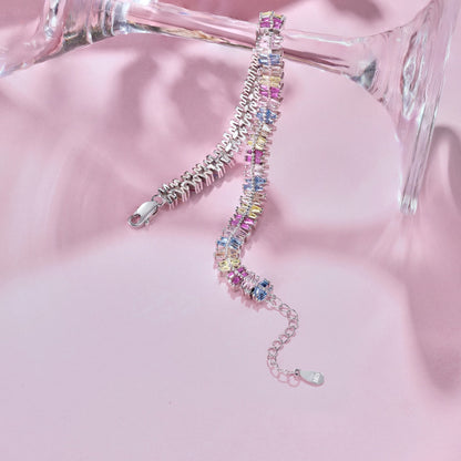 [Royal Jewelry]Sparkling Exquisite Multi Cut Party Bracelet