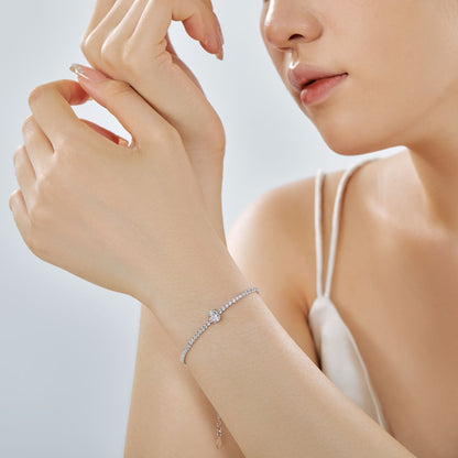 [Royal Jewelry]0.75 Carat Exquisite Oval Cut Daily Bracelet