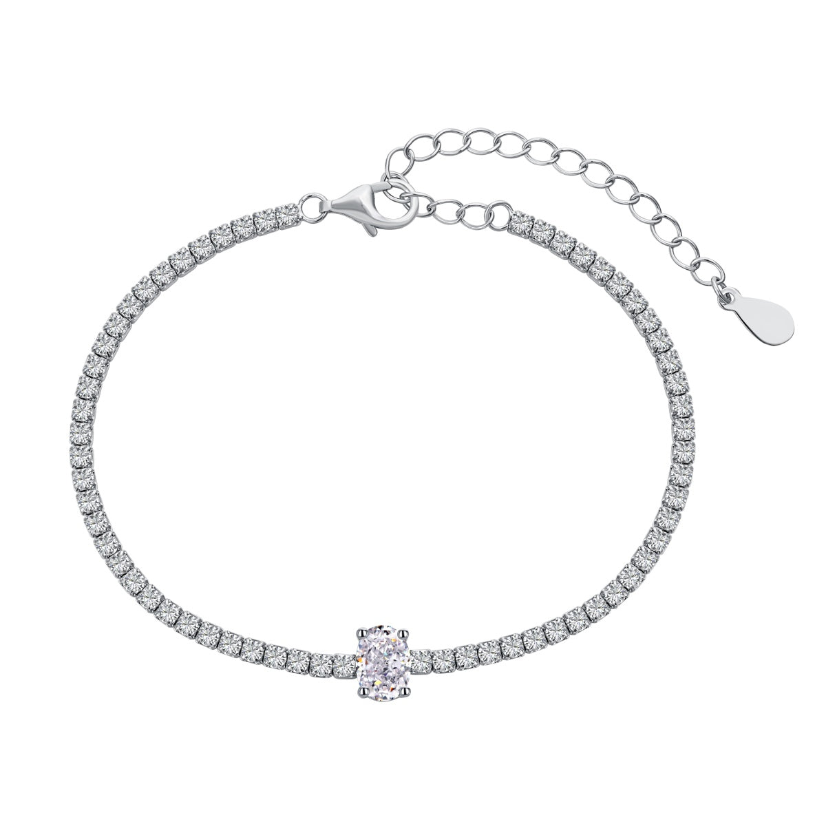 [Royal Jewelry]0.75 Carat Exquisite Oval Cut Daily Bracelet