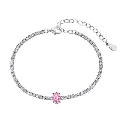 [Royal Jewelry]0.75 Carat Exquisite Oval Cut Daily Bracelet