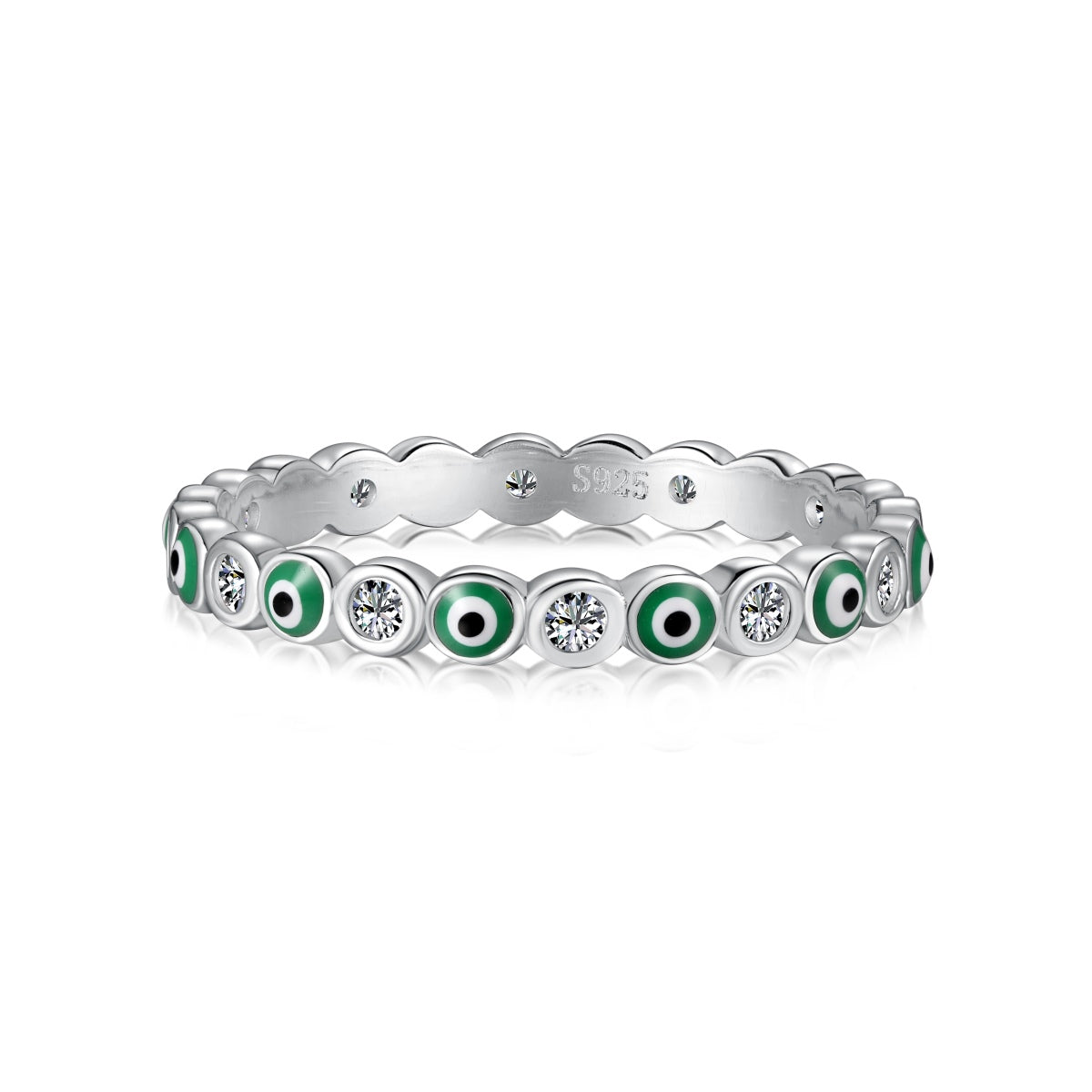 [Royal Jewelry]Sparkling Vibrant Round Shape Daily Ring