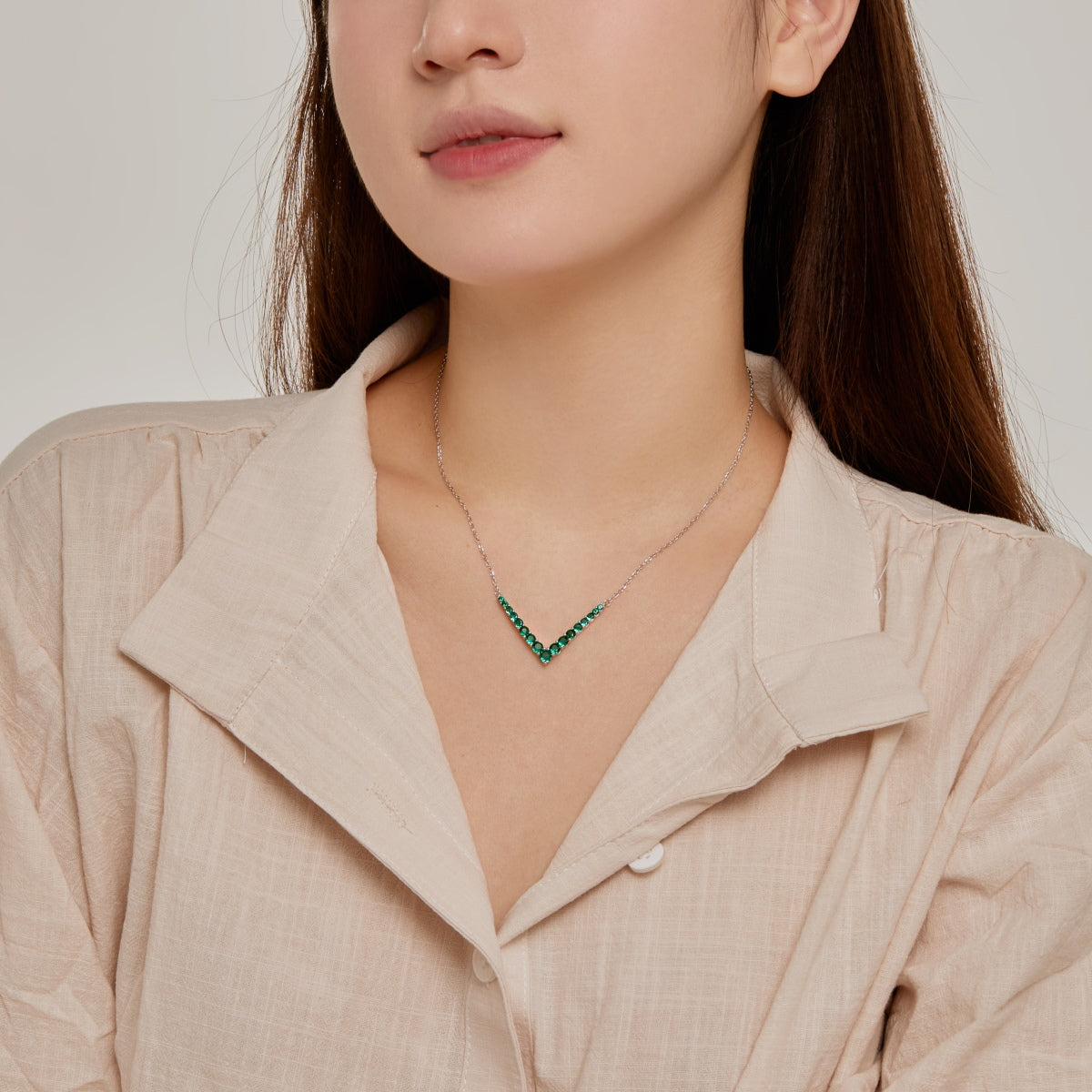 [Royal Jewelry]Ornate Round Cut Necklace