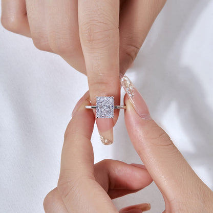 [Royal Jewelry]4.0 Carat Ornate Enchanting Radiand Cut Banquet Ring
