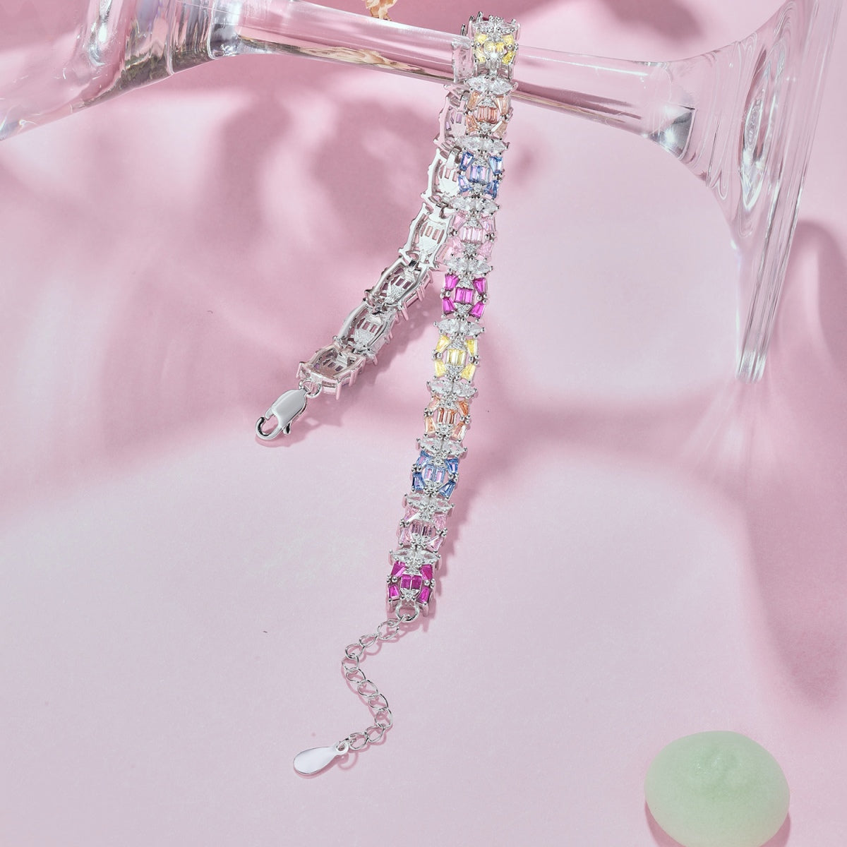 [Royal Jewelry]Delicate Colorful Multi Cut Party Bracelet
