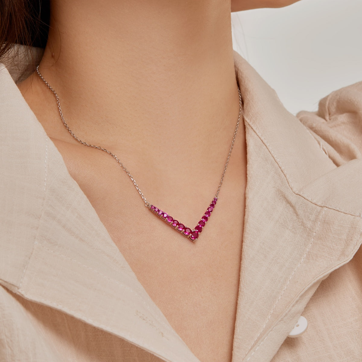 [Royal Jewelry]Ornate Round Cut Necklace