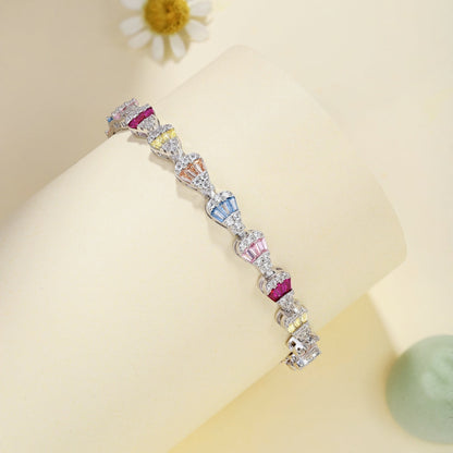 [Royal Jewelry]Radiant Water Drop Shape Daily Bracelet