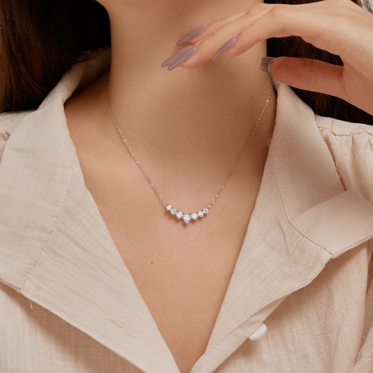 [Royal Jewelry]Dainty Colorful Heart Necklace