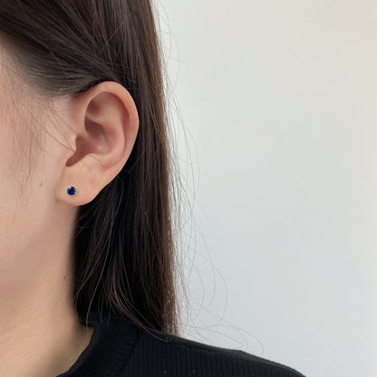[Royal Jewelry]Sparkling Colorful Round Shape Earrings